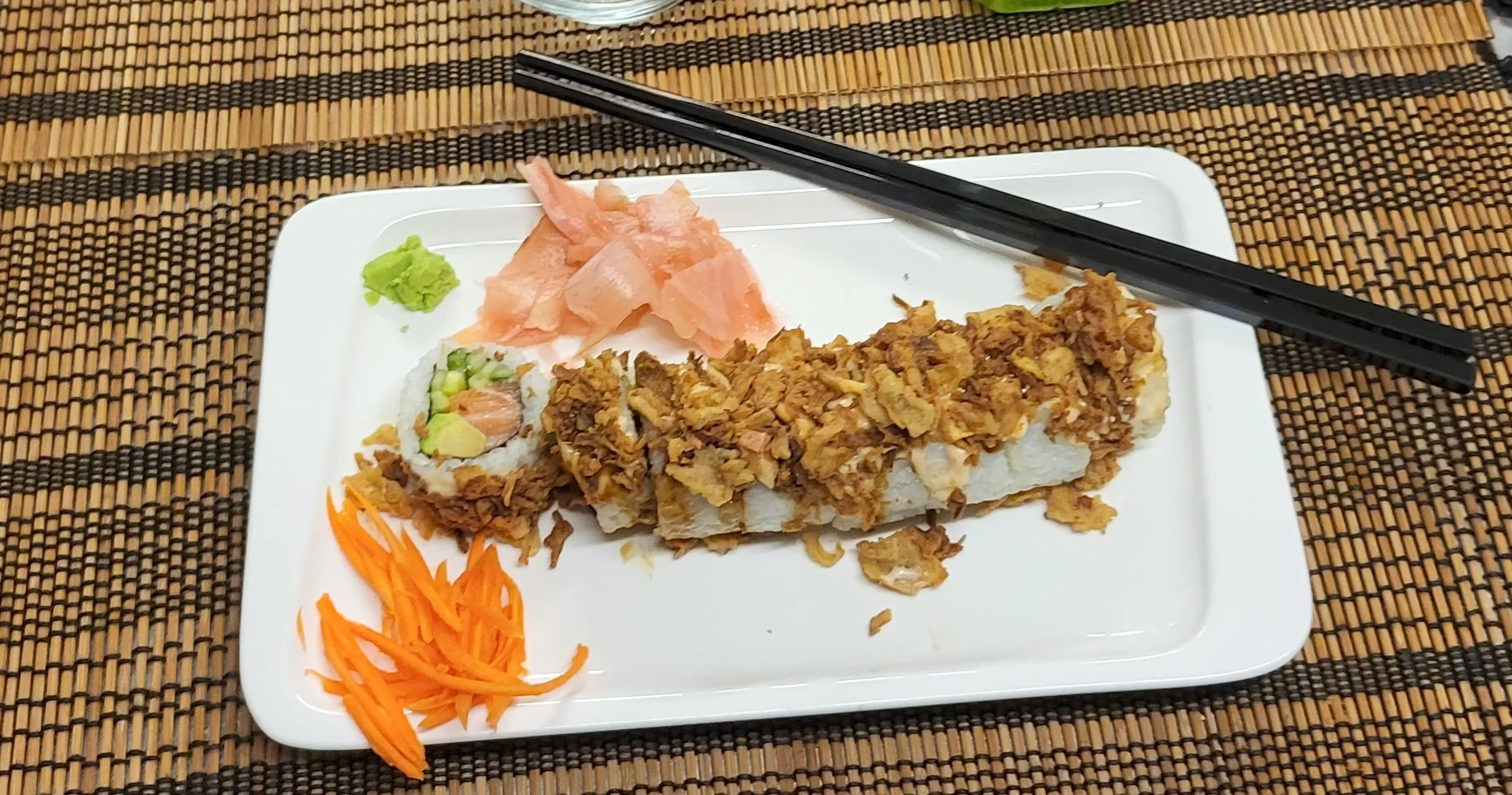 Crispy oignon saumon